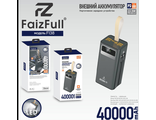 2000000080895 Внешний аккумулятор  Power Bank FaizFull FL38 чёрный  (5V  40 000mAh  4xUSB QC3.0  +  1xType-C PD 22.5W)