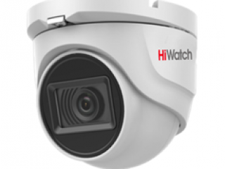 HiWatch DS-T203A 2 Мп купольная HD-TVI видеокамера с EXIR-подсветкой до 30 м и микрофоном