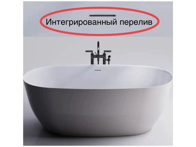 Astra-Form ванна Атрия 180/80 см белая с интегрированным переливом