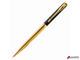 Ручка подарочная шариковая GALANT «ARROW GOLD», корпус черный/золотистый, детали золотистые, узел 0,7 мм, синяя. 143523