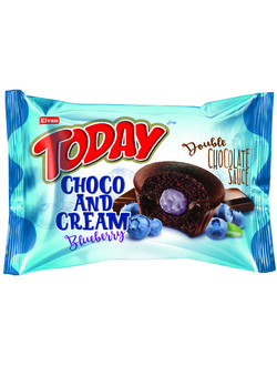 Тудей Шоколадный маффин с черничным кремом 45гр (24 шт)*6