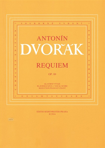 Dvor?k. Requiem op.89 f?r Soli, Chor und Orchester Klavierauszug
