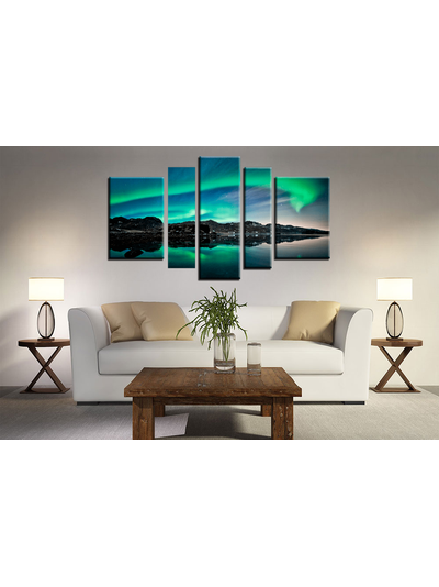 Модульная картина "Северное сияние"