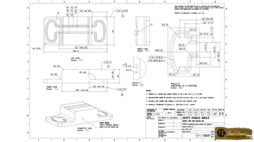 Технический чертеж построен на основе британского стандарта BS 8888.