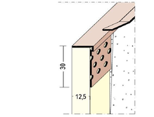Профиль финишный с отрывной защитной полосой жесткий пвх 3,05 м Protektor Артикул: 3785