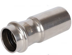 Муфта ROMMER переходная ВПр-НПр 28х22 из нержавеющей стали прессовой