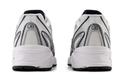 New Balance 740 All White Navy