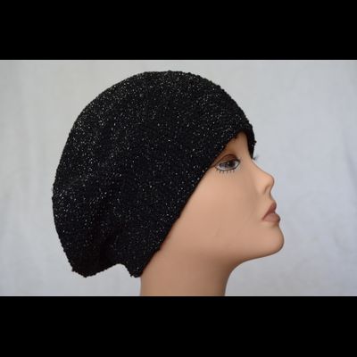 Черный берет женский вязаный Vizio Италия 6607