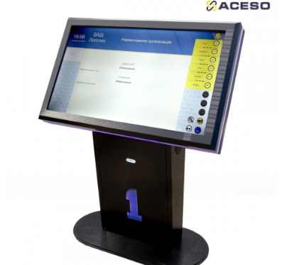Терминал информационный «Tactile-VERT-1(43)D», горизонтальный, с тактильным управлением, со стандарт