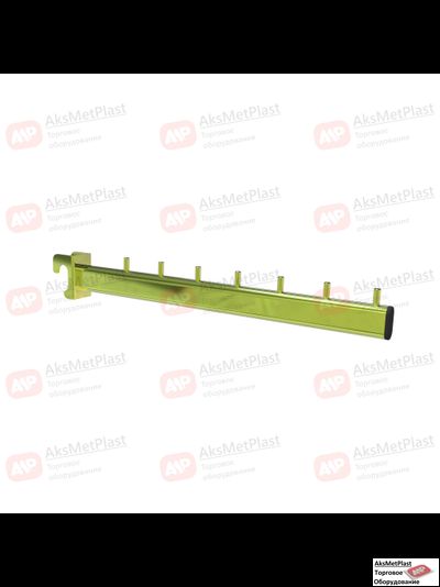 G-M735Z Кронштейн прямой цвет: золото 7 штырьков на овальную-прямоугольную трубу усиленный L=350 мм