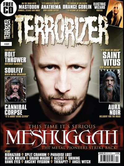TERRORIZER Magazine April 2012 Meshuggah, Cannibal Corpse, Иностранные музыкальные журналы, Intpress