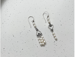 Серьги асимметричные с Жемчугом