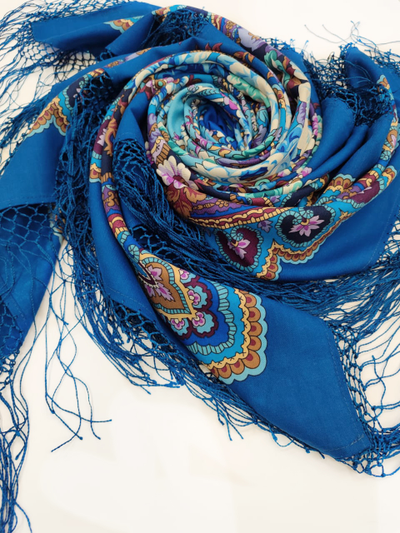 Павловопосадский платок Времена года. Зима 709-13