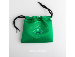 Мешочек для компонентов UniqBag StringWave (15х15 см) - зелёный