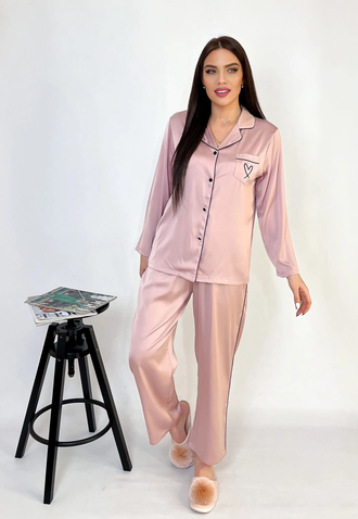 pyjama en satin victoria secret