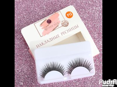 Ресницы накладные, цвет чёрный, P12