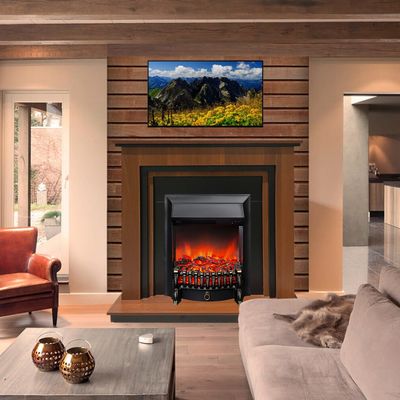 Электрокамин Вотан CR с очагом Fobos