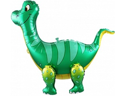 (25''/64 см)  Фигура фольга, Динозавр Брахиозавр, Зеленый №20