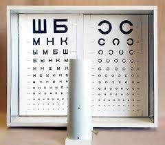 Осветитель таблиц  для исследования  остроты зрения  ОТИЗ-40-01 исп.3  (Аппарат Ротта)