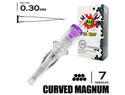 7CM/0,30 mm - RM/Curved Magnum "BIG-WASP" (Matte Transparent)