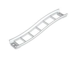 Train, Track Roller Coaster Ramp Small, 3 Bricks Elevation, White (34738 / 6351281)