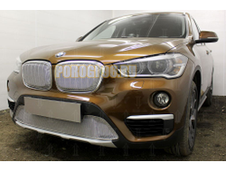 Защита радиатора BMW X1 II F48 2015- chrome низ PREMIUM