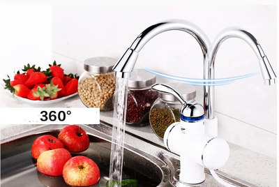 Смеситель для кухни Potato с высоки изливом и электронагревателем P0055