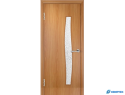 Дверь межкомнатная остеклённая ПВХ ДО-21 с багетом купить в Челябинске | КВИРТЕК