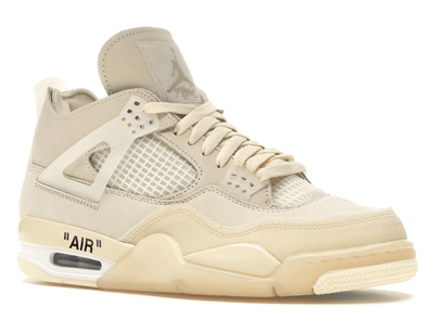 Nike Air Jordan 4 Off White Sail (Бежевые) Арт1 сбоку