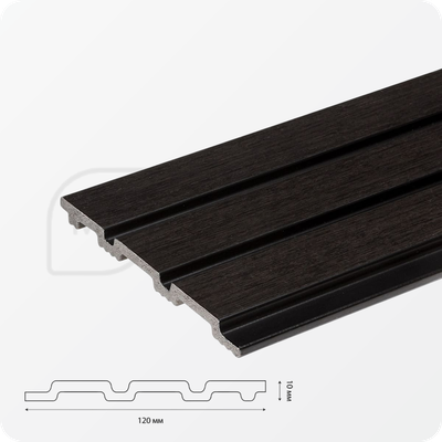 Декоративная стеновая панель Grace 3D RAIL Венге