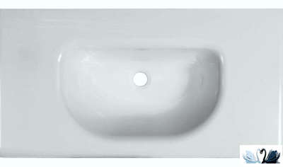 Раковина Эстет Olivia 90 х 45 см Каменная на столешницу в ванную