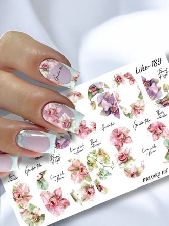 Слайдер-дизайн для ногтей LIKE-189