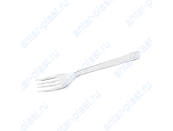 Вилка пластиковая прозрачная 18 см ПРЕМИУМ (50 шт.)