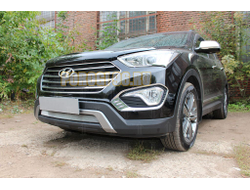 Защита радиатора Hyundai Grand Santa Fe I 2013-2015 chrome