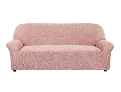 Чехол на 4хм диван Микрофибра Пепельно-розовый. ИТАЛИЯ