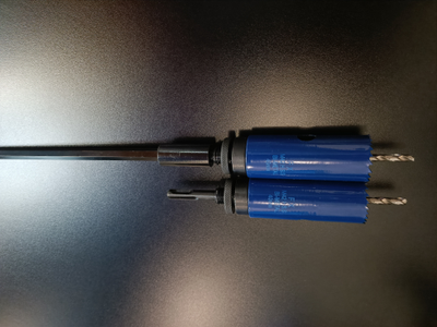 Коронка биметаллическая диаметр 40 мм глубина 100 мм