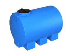 Бак для воды пластиковый горизонтальный ЭВГ2000 синий