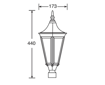 Садово-парковый светильник Leeds -2