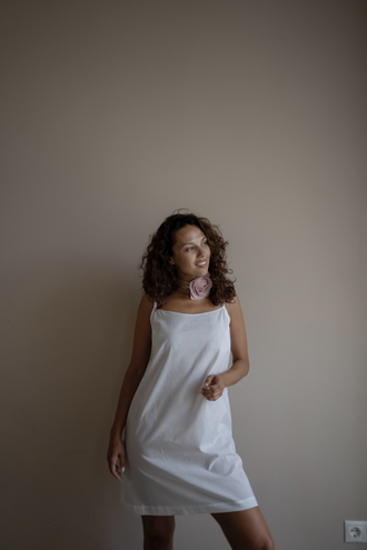 Комбинация из батиста (белая)