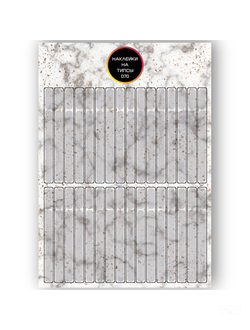 Бумажные наклейки на типсы NEW-070