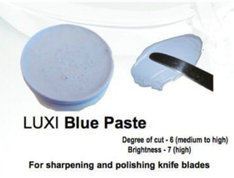 Паста LUXI голубая жидкая для заточки и полировки ножей, вес 15 гр