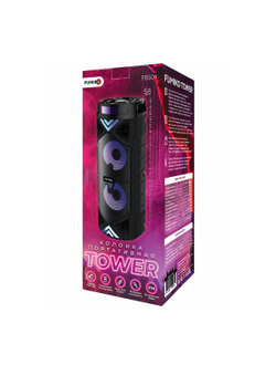 Портативная колонка FUMIKO TOWER с подсветкой и микрофоном BLACK