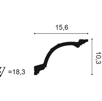 Карниз C217 - 10,3*15,6*200см