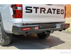 Бампер РИФ силовой задний Changan Hunter Plus с квадратом под фаркоп и фонарями