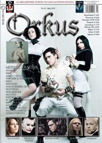 Orkus Magazine March 2010 Mergel Kratzer Cover, Gothic Rock, Немецкие журналы в Москве, Intpressshop