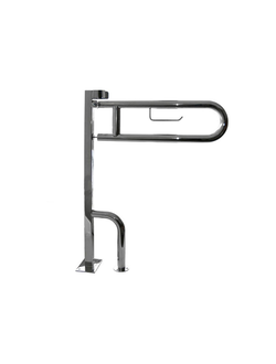 Поручень откидной на стойке для туалета и ванной