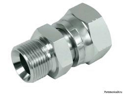 Переходник штуцер 1/4"; гайка 3/8" вращ.