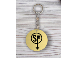 Брелок Sally Face, Салли Фейс с гравировкой №59