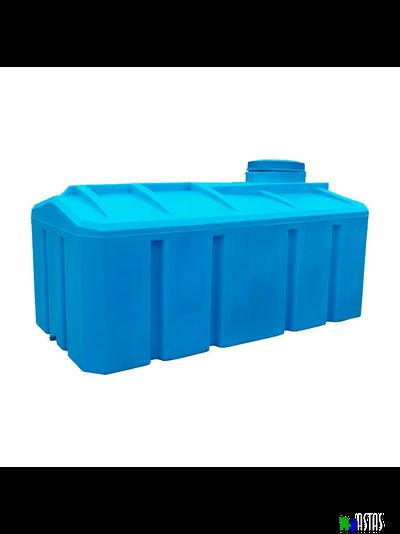 Емкость 1000 литров прямоугольная горизонтальная синяя