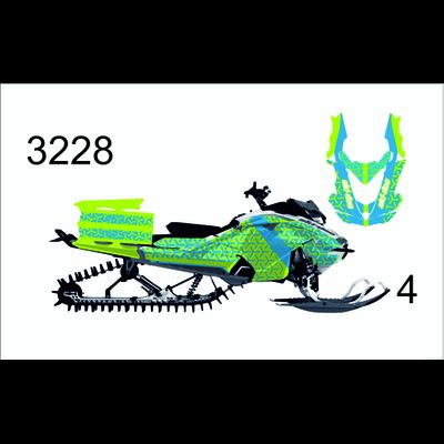 Наклейки на снегоход GEN4 G4 SKI DOO summit 2017 - 2021 #3228